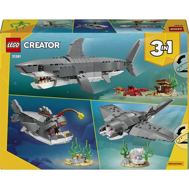 Retro Gaming - LEGO - Creator 3in1 Fierce Shark with a Treasure Chest 31381