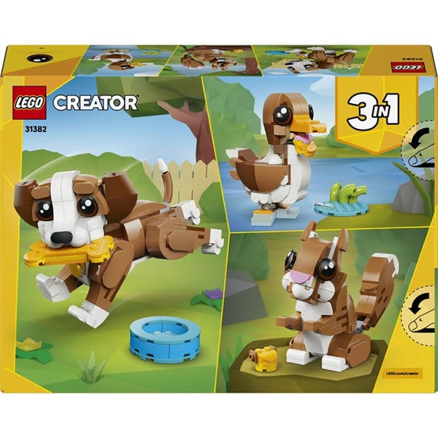 TBC - LEGO - Creator 3in1 Cute Animals: Playful Puppy Dog Toy 31382