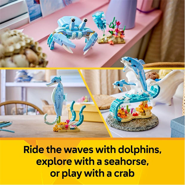 TBC - LEGO - Creator 3in1 Sea Animals: Beautiful Dolphins Toy 31385