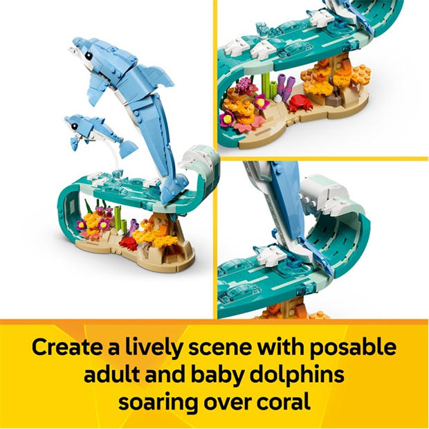 TBC - LEGO - Creator 3in1 Sea Animals: Beautiful Dolphins Toy 31385
