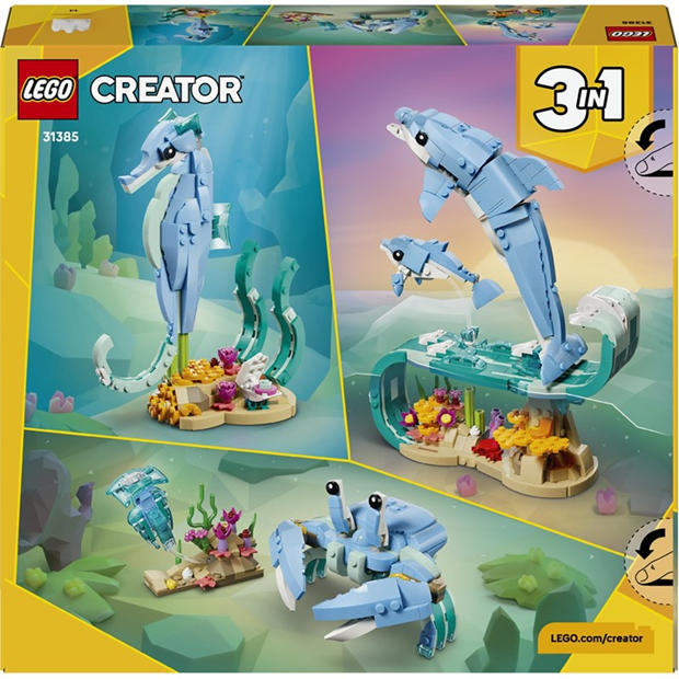 TBC - LEGO - Creator 3in1 Sea Animals: Beautiful Dolphins Toy 31385