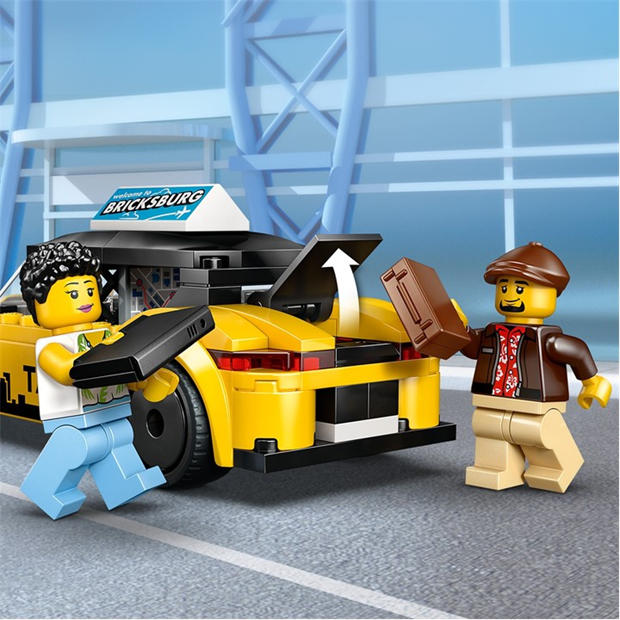 TBC - LEGO - City Yellow Taxi Toy - Model Car with Minifigures 60487