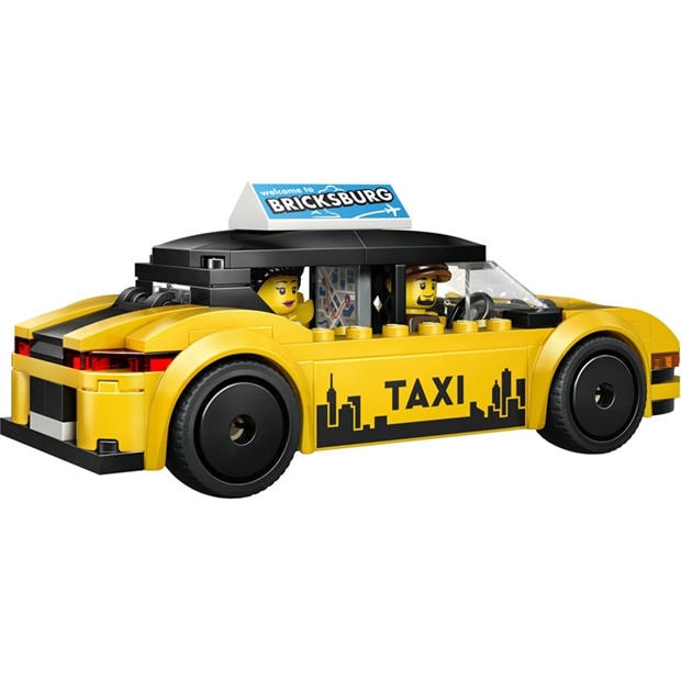 TBC - LEGO - City Yellow Taxi Toy - Model Car with Minifigures 60487