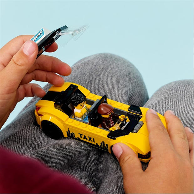 TBC - LEGO - City Yellow Taxi Toy - Model Car with Minifigures 60487