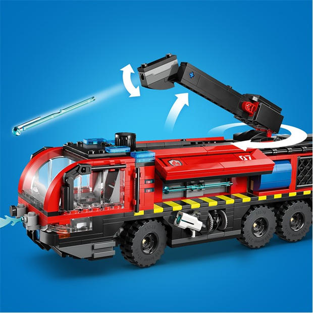 TBC - LEGO - City Airport Fire Engine - Toy Truck Building Set 60499