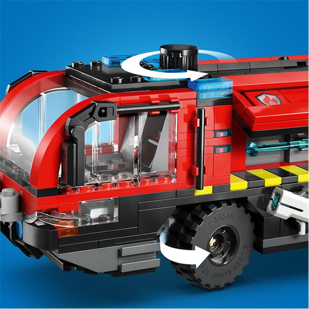 TBC - LEGO - City Airport Fire Engine - Toy Truck Building Set 60499