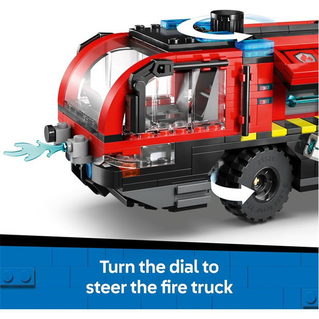 TBC - LEGO - City Airport Fire Engine - Toy Truck Building Set 60499
