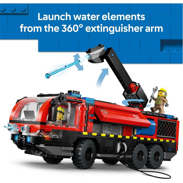 TBC - LEGO - City Airport Fire Engine - Toy Truck Building Set 60499