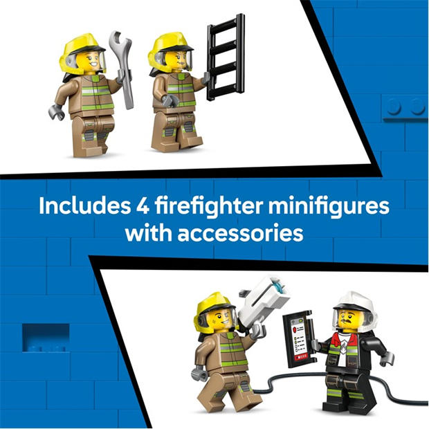 TBC - LEGO - City Airport Fire Engine - Toy Truck Building Set 60499