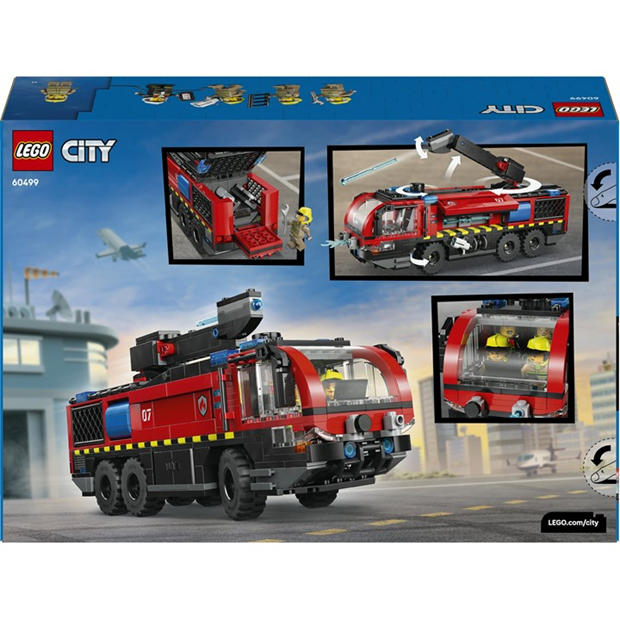 TBC - LEGO - City Airport Fire Engine - Toy Truck Building Set 60499