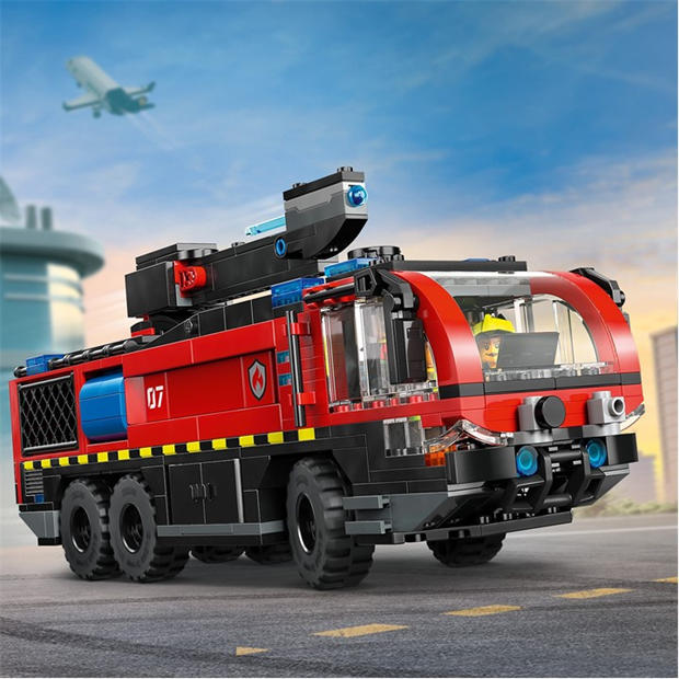 TBC - LEGO - City Airport Fire Engine - Toy Truck Building Set 60499