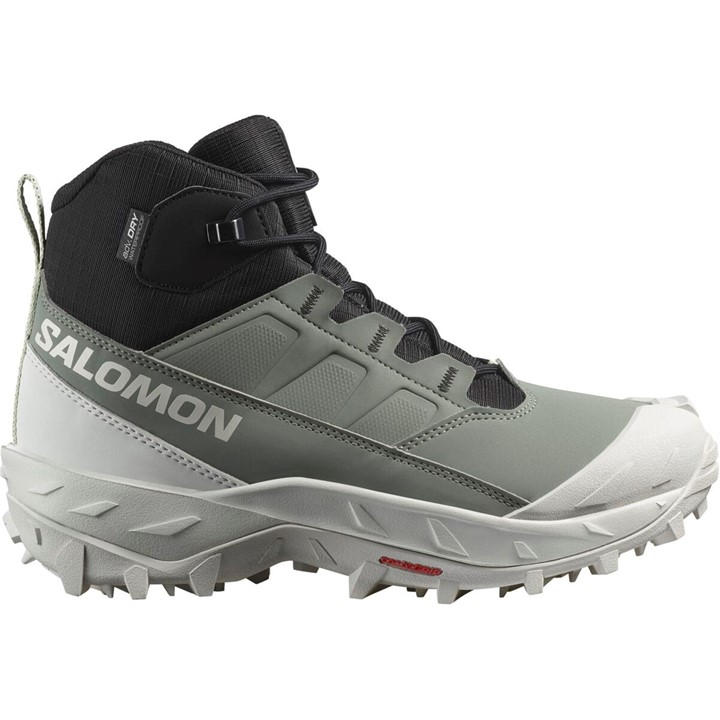 Salomon Women's Green Crosstrak Waterproof Winter Boots in Size 5, Sports Direct