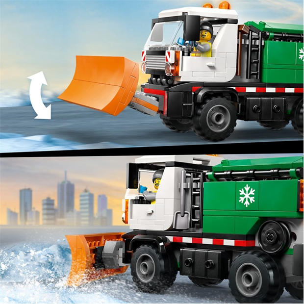 TBC - LEGO - City Snowplough Truck Toy Vehicle with Minifigure 60490