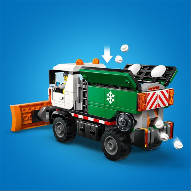 TBC - LEGO - City Snowplough Truck Toy Vehicle with Minifigure 60490