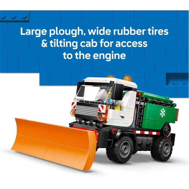TBC - LEGO - City Snowplough Truck Toy Vehicle with Minifigure 60490