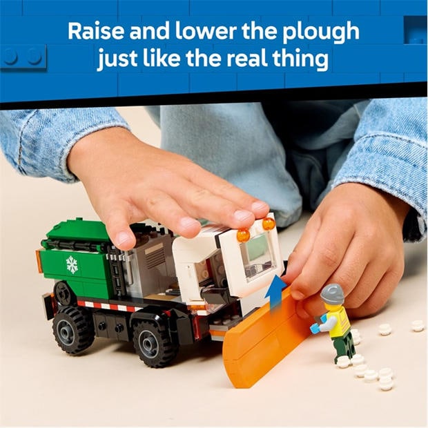 TBC - LEGO - City Snowplough Truck Toy Vehicle with Minifigure 60490