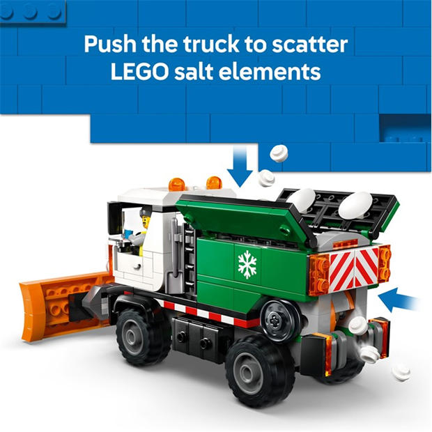 TBC - LEGO - City Snowplough Truck Toy Vehicle with Minifigure 60490