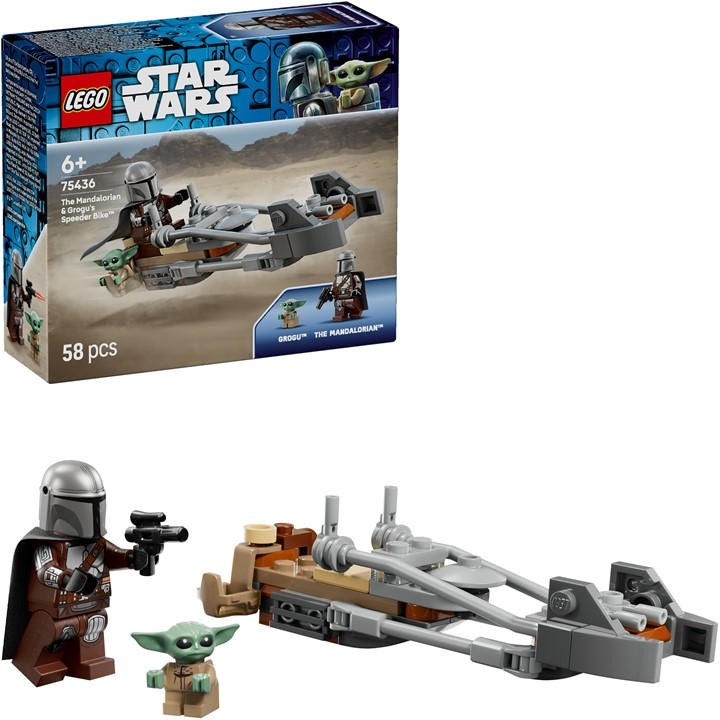 Lego   Star Wars The Mandalorian & Grogu’s Speeder Bike 75436, Sports Direct