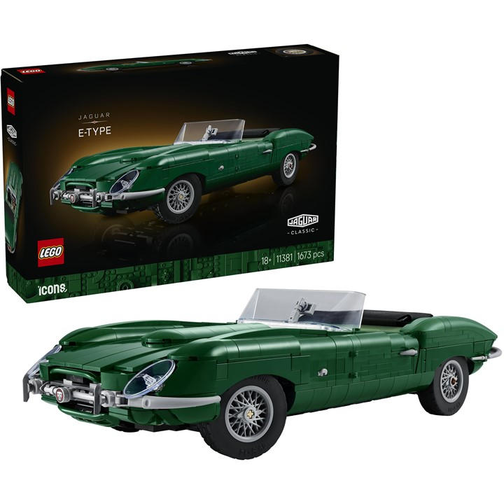 LEGO Icons Jaguar E-Type 11381 | Set for Adults, Classic Sports Car Model Kit, Inline-6 Engine, 3D Shelf or Desk Decor, Gift Idea, 1673 Pieces - Image 10