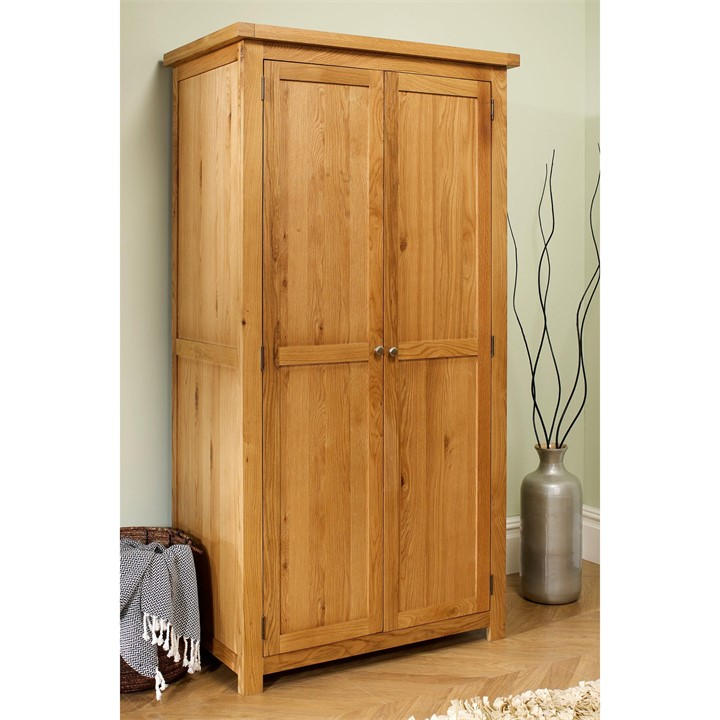 Birlea  Brown Woburn 2 Door Wardrobe Oak, Sports Direct