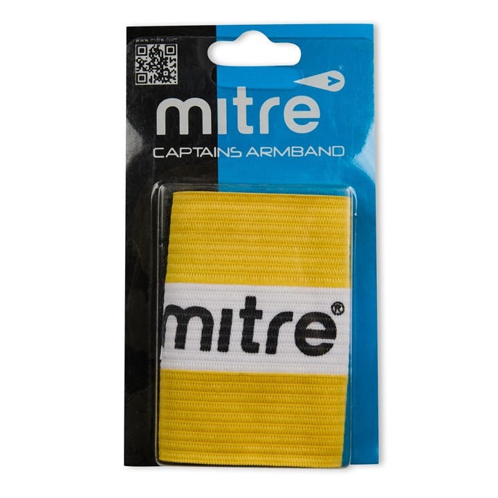 Mitre  Yellow  Captain' Armband in Size S, Sports Direct