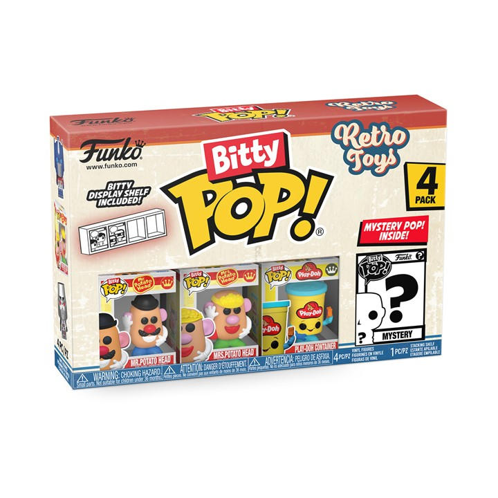 Funko  None Bitty Pop: Retro Toys- Mr. Potato Head 4Pk, Sports Direct