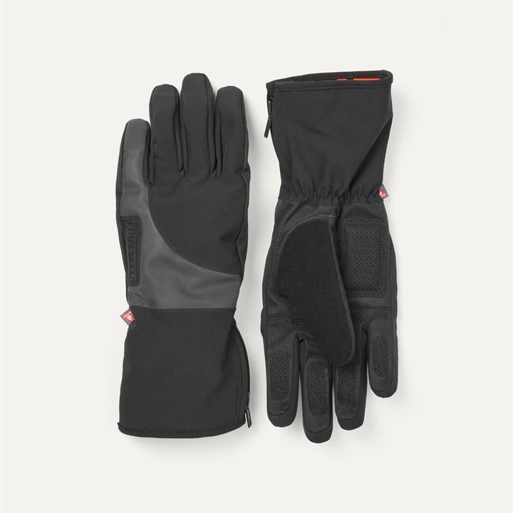 Sealskinz  Black Marsham Waterproof Cold Weather Reflective Cycling Gloves in Size S, Sports Direct