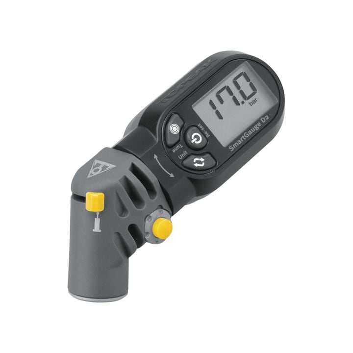 Topeak  Grey Smarthead Gauge Cycle Hand Pump, Sports Direct