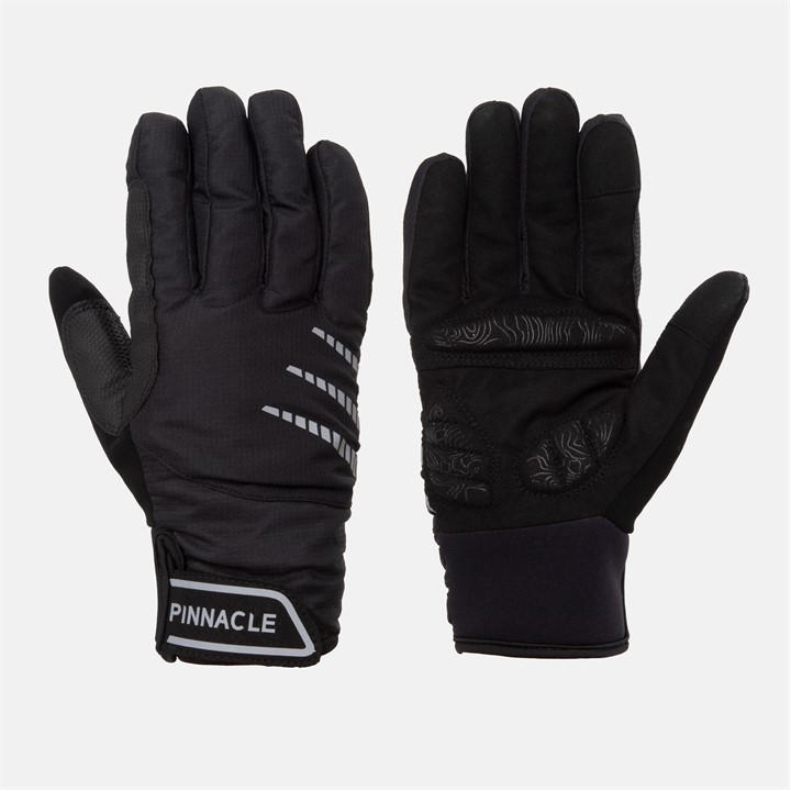 Pinnacle  Black Waterproof Cycling Glove in Size S, Sports Direct