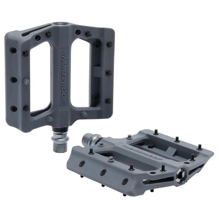 Nukeproof  Grey Neutron Evo (Electron Evo) Flat Pedals, Sports Direct