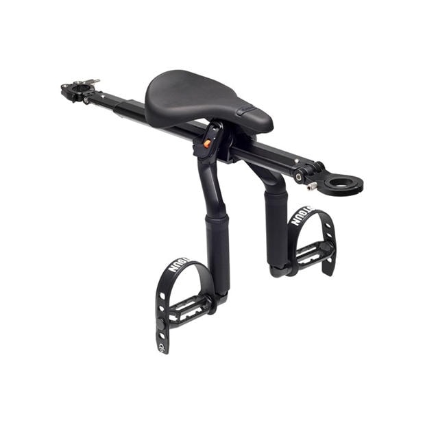 Black - Kids Ride Shotgun - Kid Ride Shotgun Pro II Child Bike Seat + Handlebars Combo