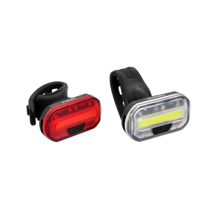 Pinnacle  Black Bike Light Set, Sports Direct