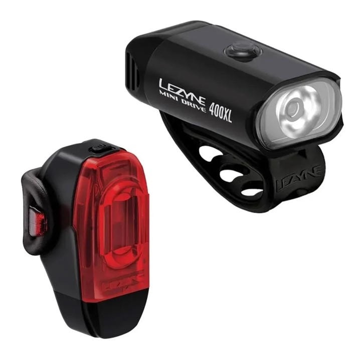 Lezyne  Black Mini Drive 400XL|Ktv Drive+ Pair, Sports Direct
