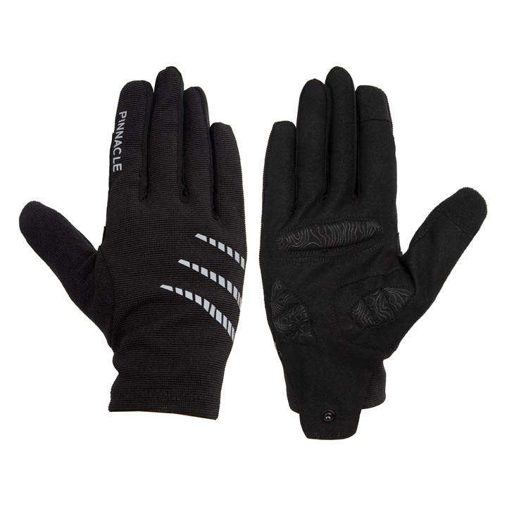 Pinnacle Men's Black Mountain Bike Touchscreen Padded Cycling Gloves in Size L, Sports Direct