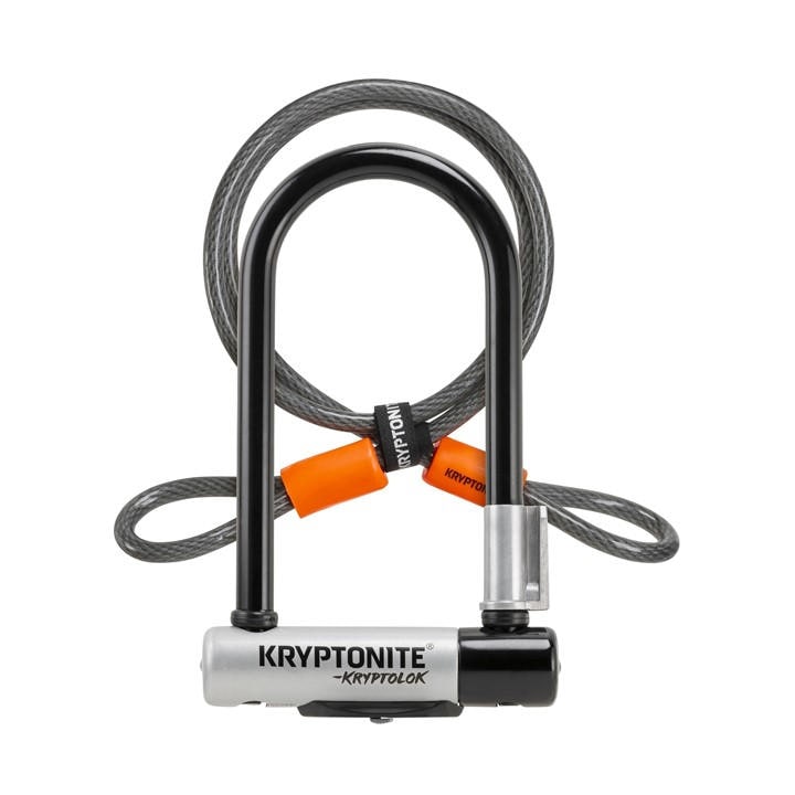 New York City    Kyptolok Mini-7 D Lock With Kryptoflex Cable Sold Secure Gold, Football by Kryptonite, Sports Direct