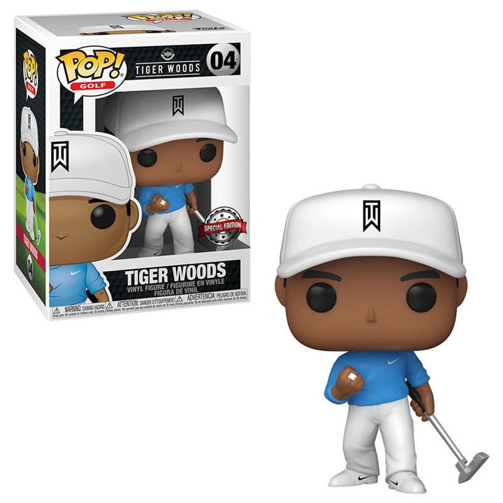 Funko  None Pop! Sports: Tiger Woods (Blue Shirt) - Golf, Sports Direct