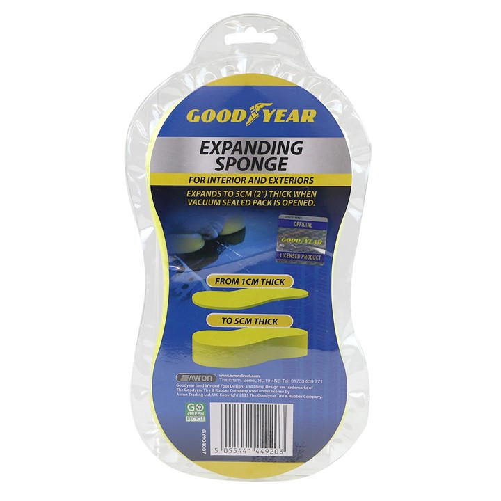 Goodyear  Yellow Expanding Sponge, Sports Direct