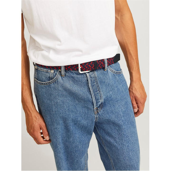 Jack And Jones Men's Blue Woven Belt 3XL