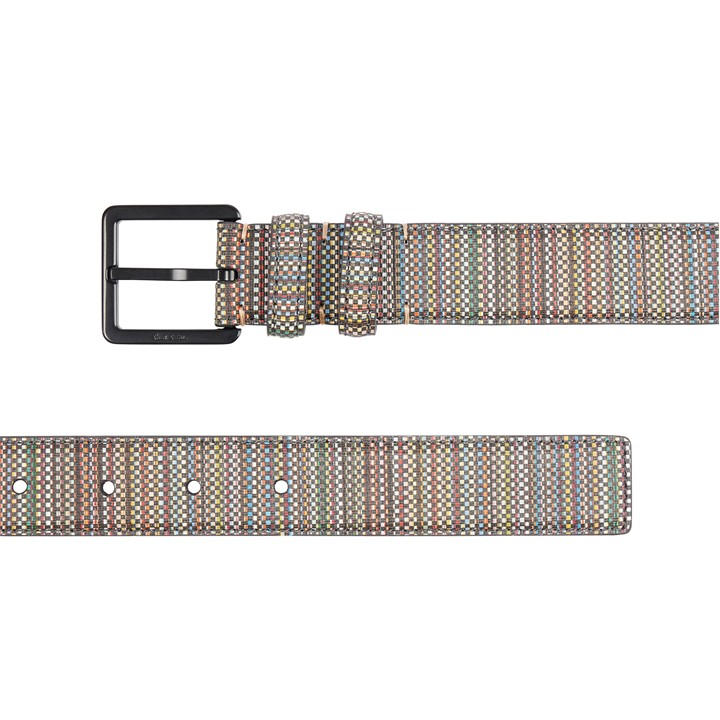 Paul Smith Men's  Signature Stripe Coated Canvas Belt in Size XL, Sports Direct