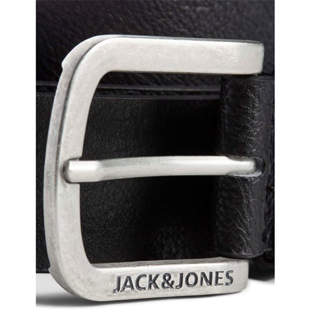 Black - Jack and Jones - Men's Harry Faux Leather Belt