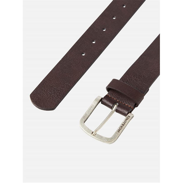 Black Coffee - Jack and Jones - Men's Harry Faux Leather Belt