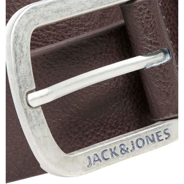 Black Coffee - Jack and Jones - Men's Harry Faux Leather Belt