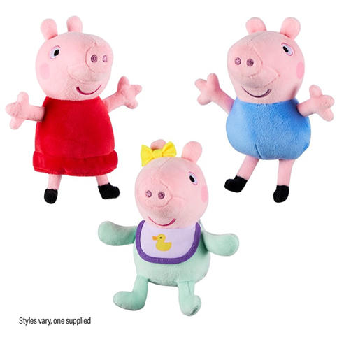 Peppa Pig - PLUSH COLLECTABLES (3 ASST)