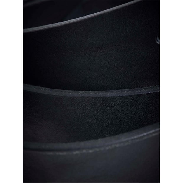 Black - Jack and Jones - Men's Victor Leather Belt