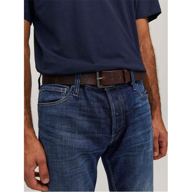 Black Coffee - Jack and Jones - Men's Victor Leather Belt