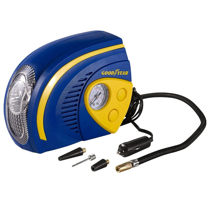 Goodyear  Blue 12V 100Psi Air Compressor, Sports Direct