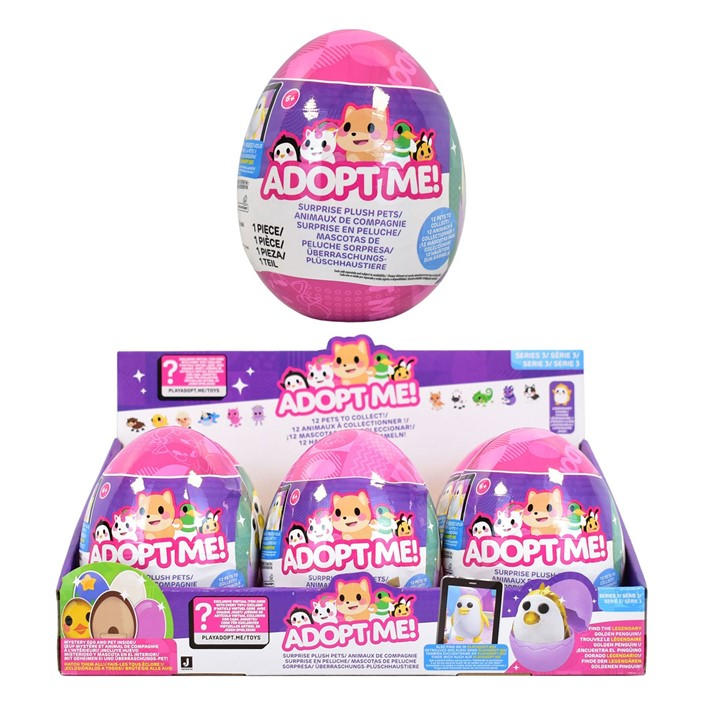 Jazzwares  Kids  Adoptme Surprise Pets Plush Toy, Sports Direct