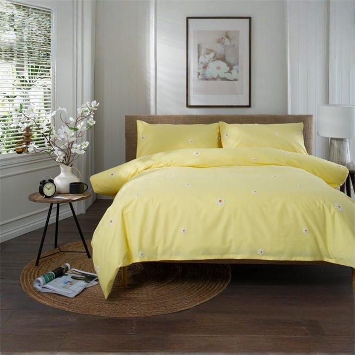 The Lyndon Company  Yellow Duvet Cover Sets in Size Superking, Sports Direct