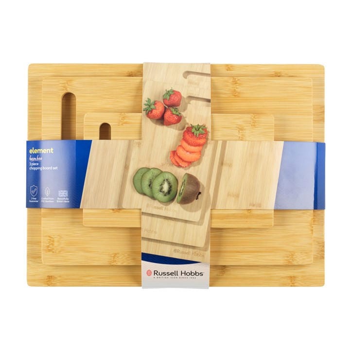 Russell Hobbs  Brown Rh 3Pc Bamboo Board Se 00, Sports Direct