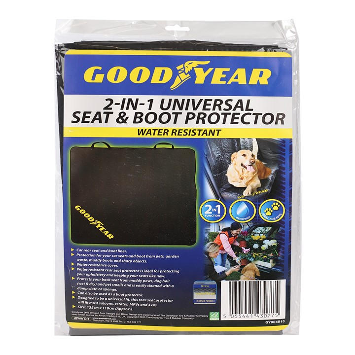 Goodyear  Black -Purpose Boot Mat, Sports Direct